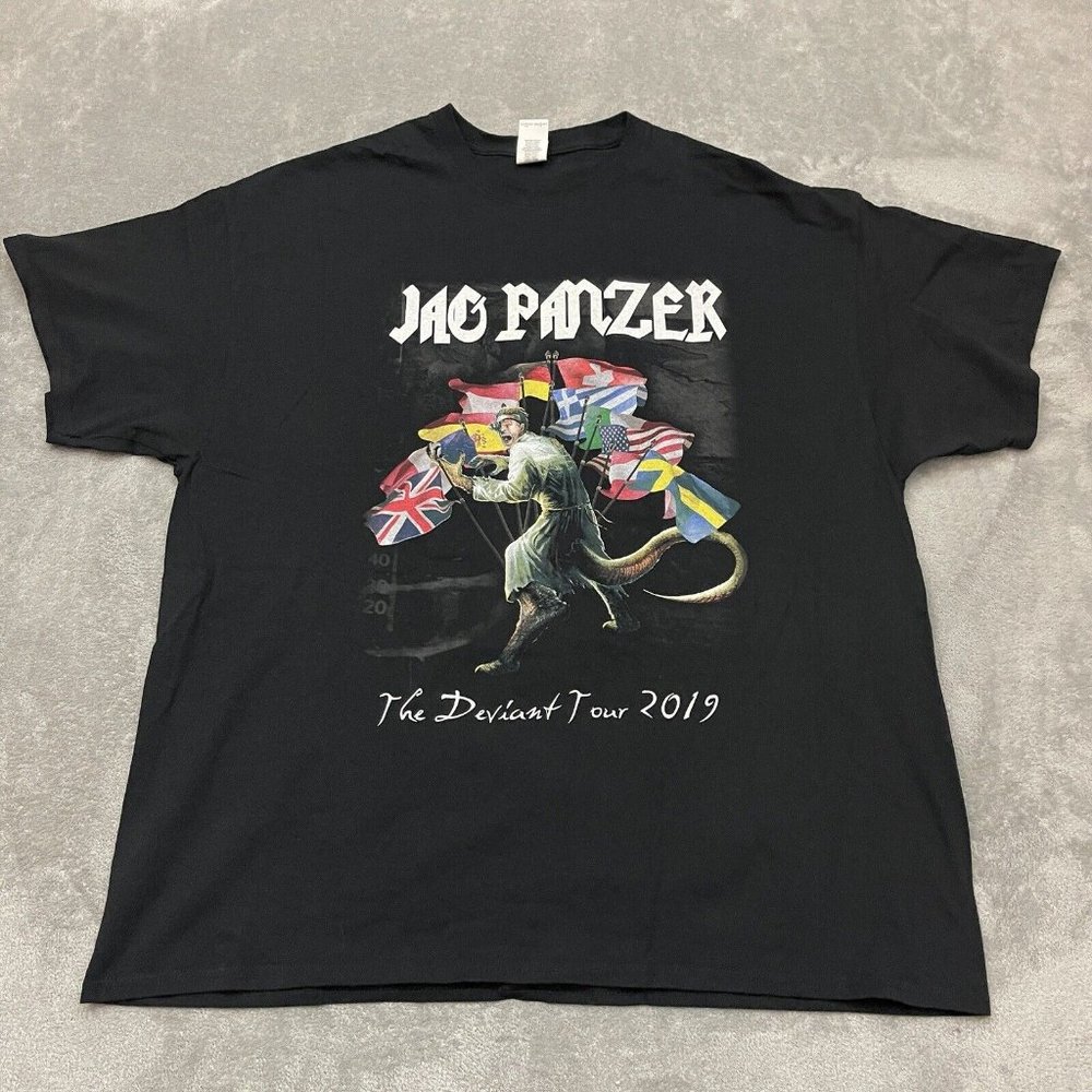 Jag Panzer T Shirt The Deviant Chord Tour 2019 Men’s Size 2XL Double Sided